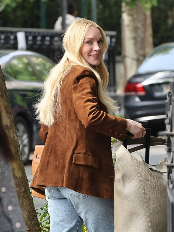 Lindsay Lohan Suede Jacket