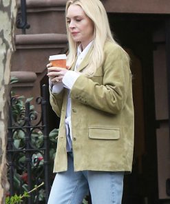 Lindsay Lohan Suede Blazer
