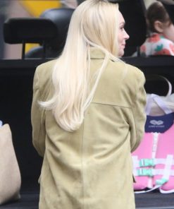 Lindsay Lohan Suede Blazer