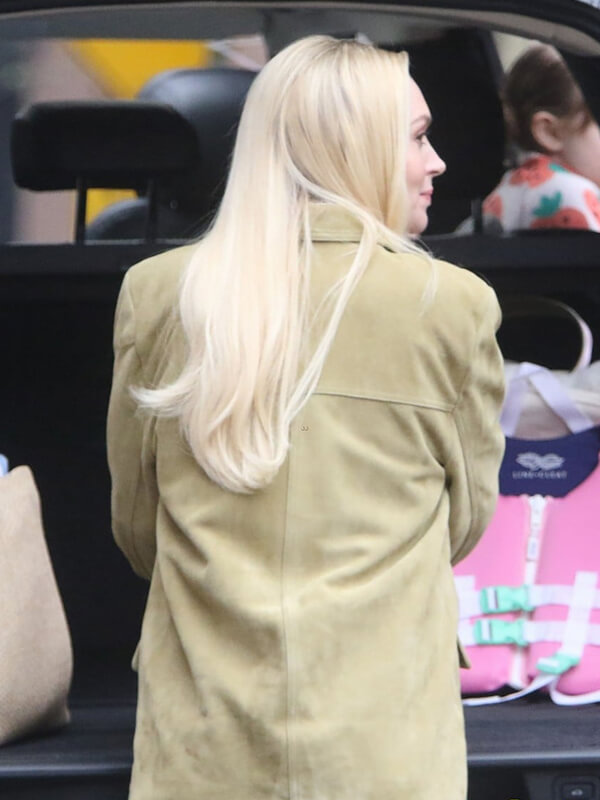 Lindsay Lohan Suede Blazer