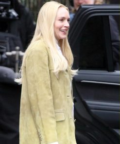 Lindsay Lohan Suede Blazer