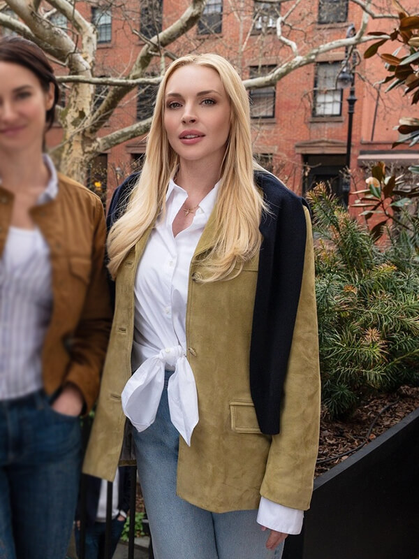 Lindsay Lohan Suede Blazer