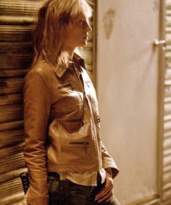 Uma Thurman Brown Jacket