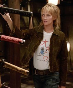 Uma Thurman Leather Jacket
