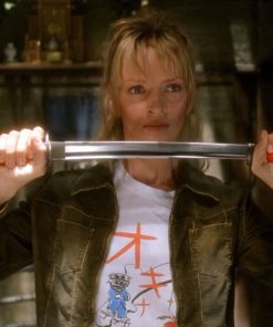 Uma Thurman Leather Jacket
