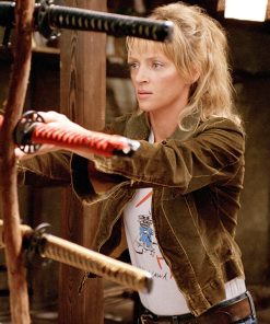 Uma Thurman Leather Jacket