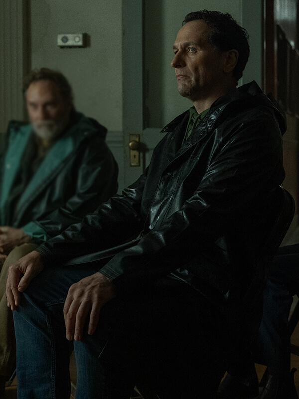 Matthew Rhys Leather Coat