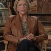 Annette Bening Leather Blazer