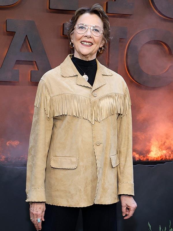 Annette Bening Fringe Jacket
