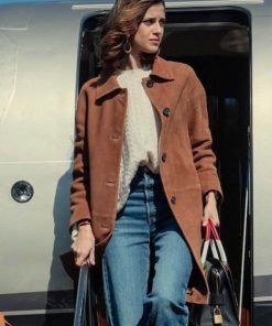 Benedetta Porcaroli Suede Coat