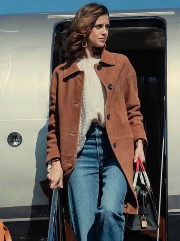 Benedetta Porcaroli Suede Coat