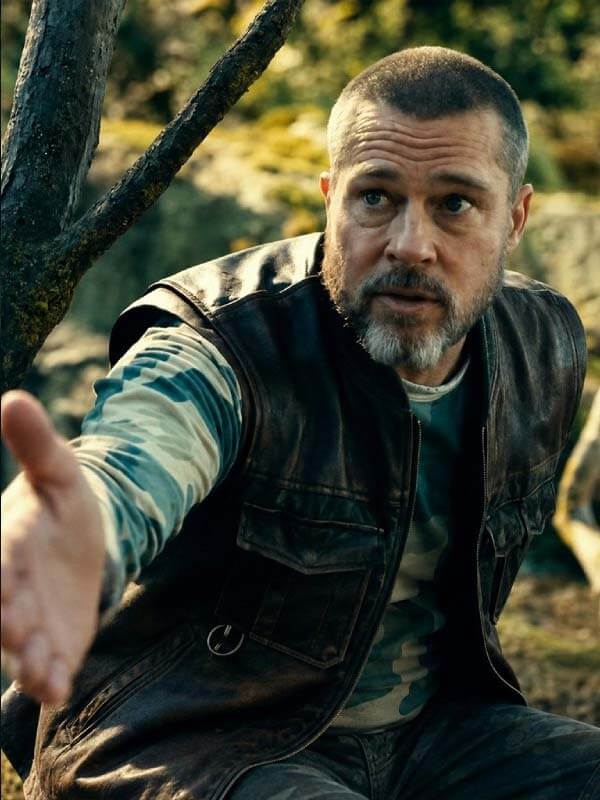 Brad Pitt Leather Vest