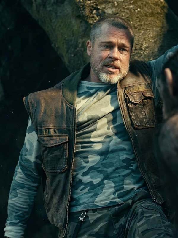 Brad Pitt Leather Vest
