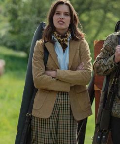 Gabrielle Suede Leather Blazer