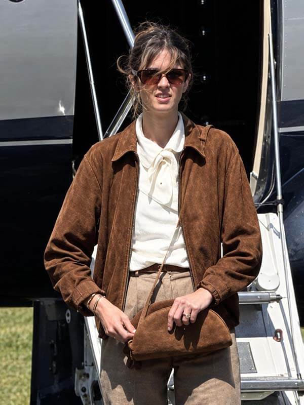 Benedetta Porcaroli Suede Jacket