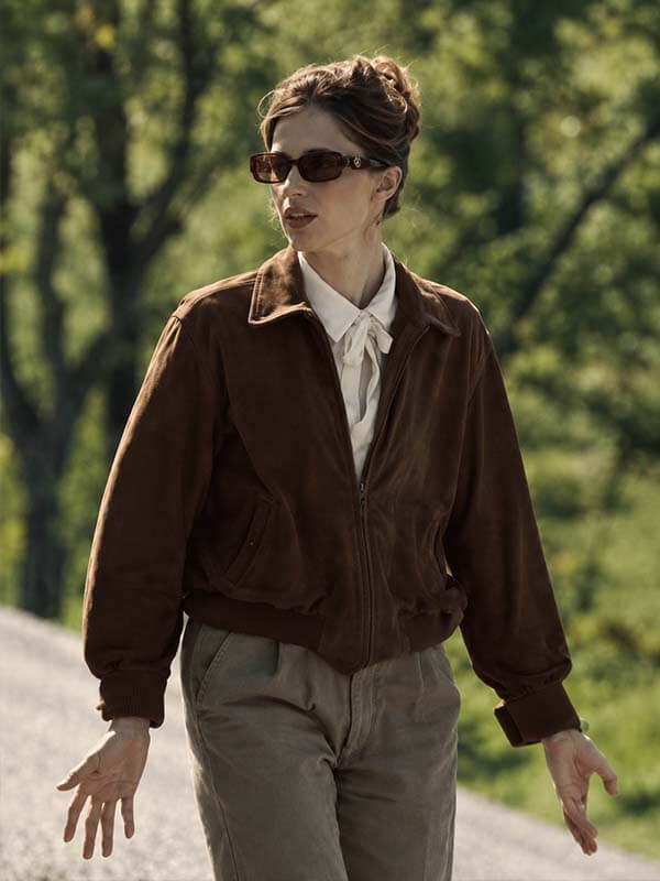 Benedetta Porcaroli Suede Jacket