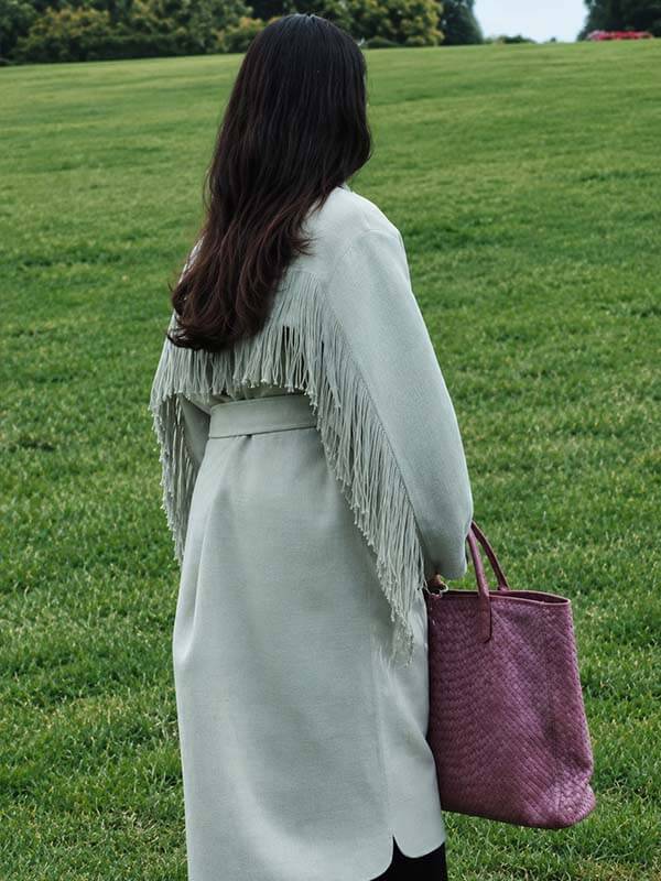 Susie Glass Fringe Coat