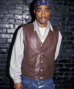 Tupac Shakur Leather Vest