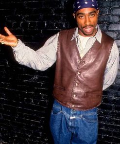 Tupac Shakur Leather Vest
