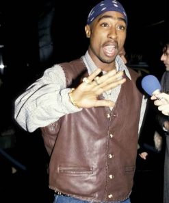 Tupac Shakur Leather Vest