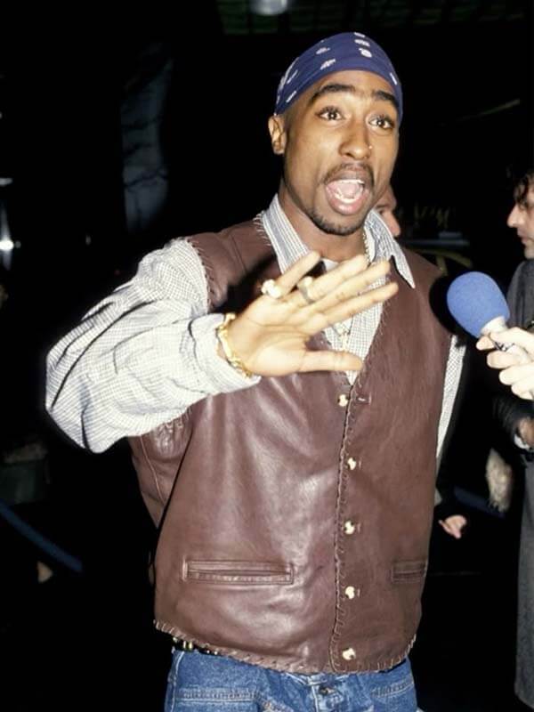 Tupac Shakur Leather Vest