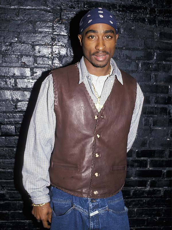 Tupac Shakur Leather Vest