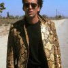 Nicolas Cage Gold Leather Jacket
