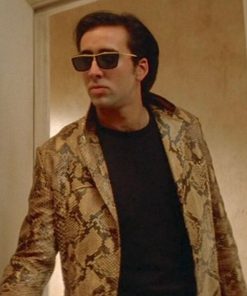 Nicolas Cage Gold Leather Jacket