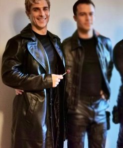 Alexander Cubis Leather Coat